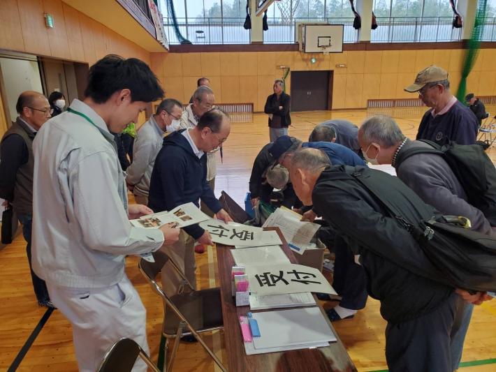 取手一高での訓練の様子