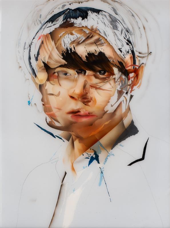 會見明也氏の自画像作品の画像です。