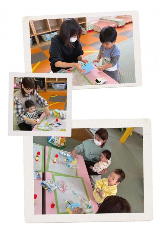 モンスターバッグを作る様子