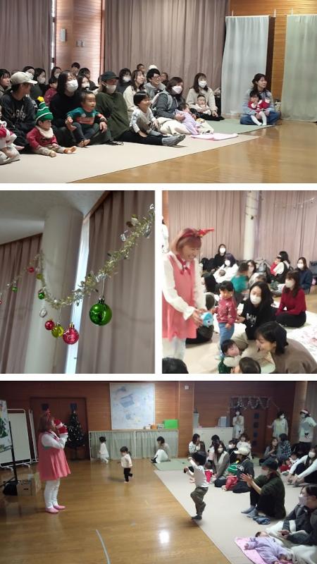 親子がdekoちゃんを見ている写真