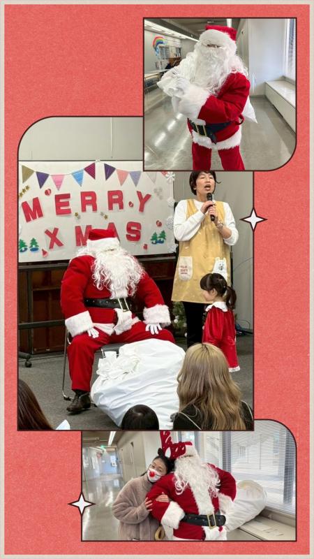 サンタさんが登場した様子