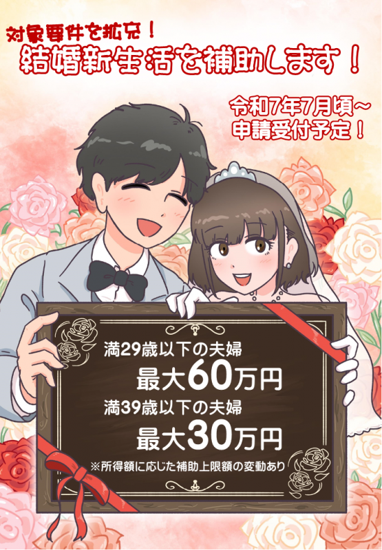 取手市結婚新生活支援事業事前告知チラシ