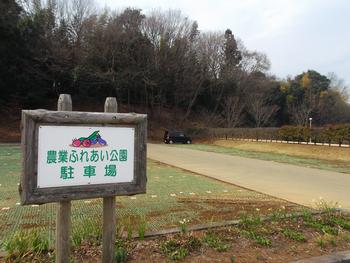 ふれあい公園駐車場の全景