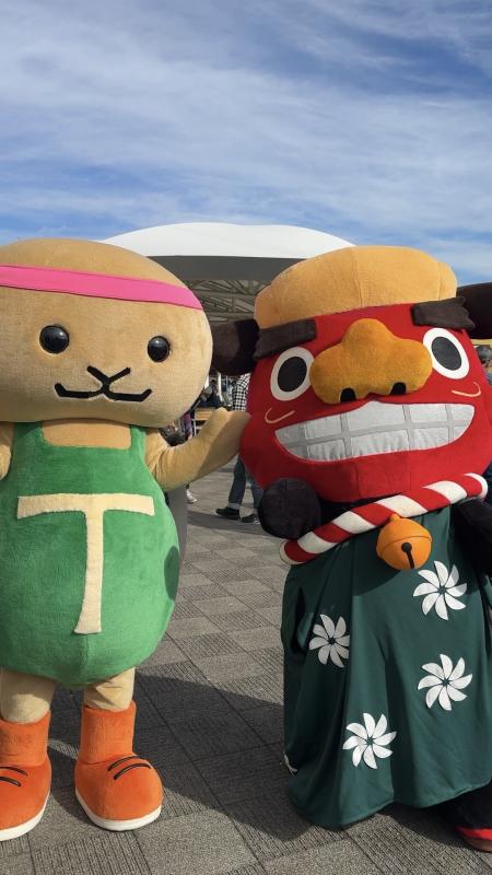 とりかめくんとししまる君（石岡市）