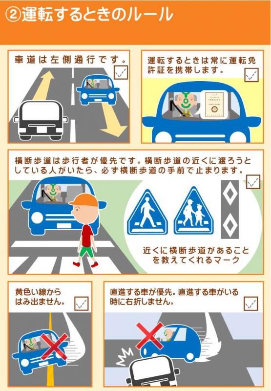 運転するときのルール
