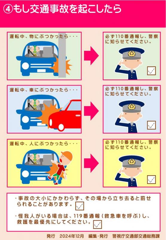 もし交通事故を起こしたら