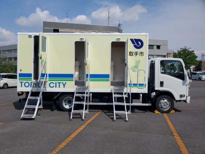 トイレトラック階段を展開した写真