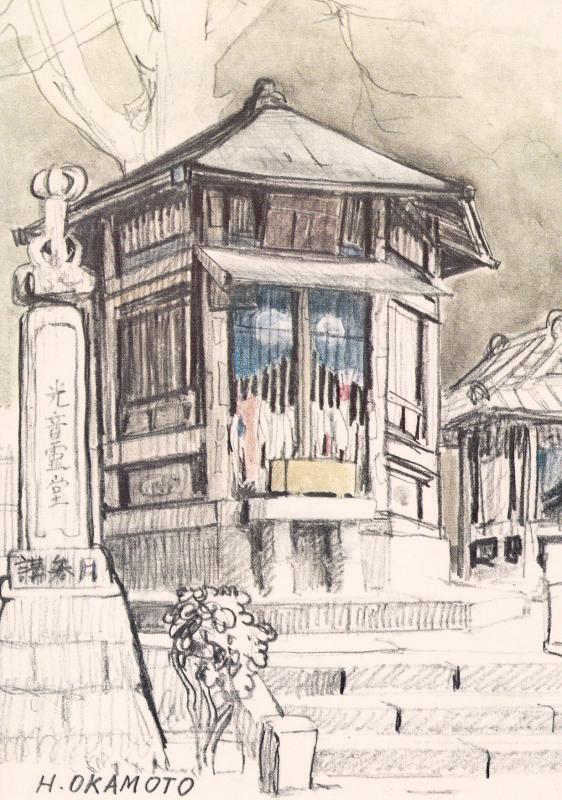 長禅寺にある六角堂の絵