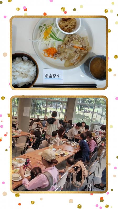 昼食の様子