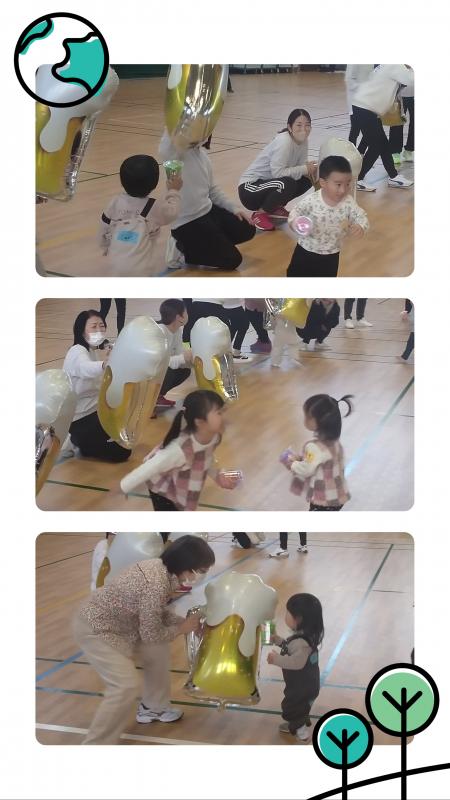 ゴールで乾杯の様子