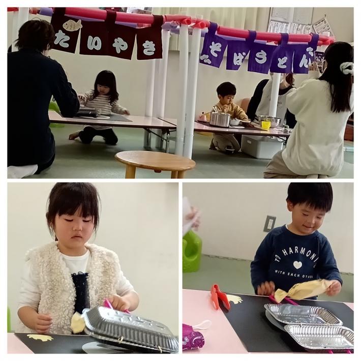 子どもたちが真剣に料理している写真