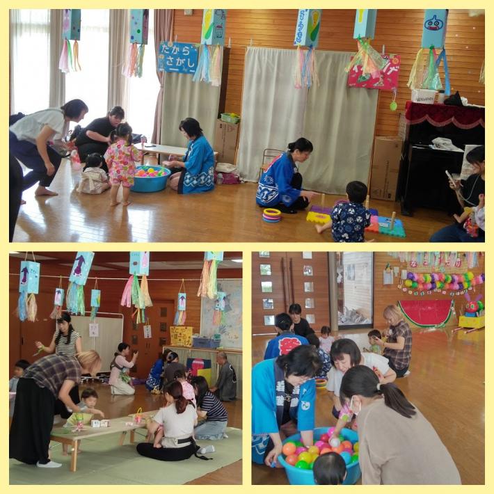 おまつりで賑わっている写真