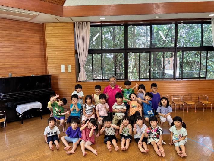 白山保育所4歳児クラスと市長