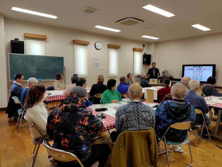 講義を受けている様子