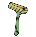 ごみイラスト_カミソリ