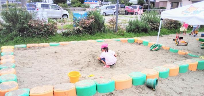 取手幼稚園の砂場