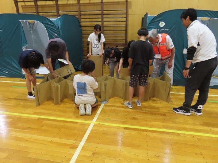 六郷小学校親子防災教室の様子
