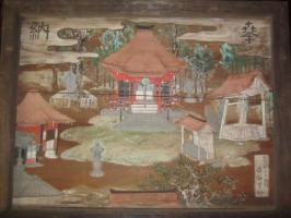 東漸寺観音堂を描いた絵馬