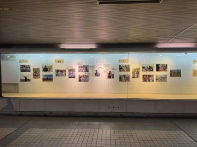 写真が展示してある取手駅前ギャラリー全体を遠くから撮影した写真