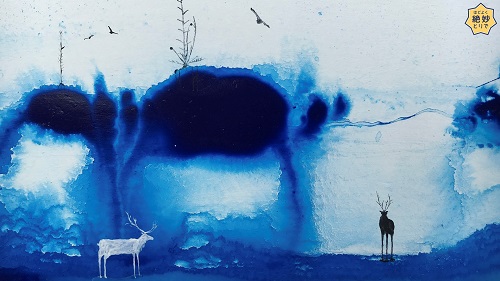 近藤康平さんの作品「blue blue land」の画像