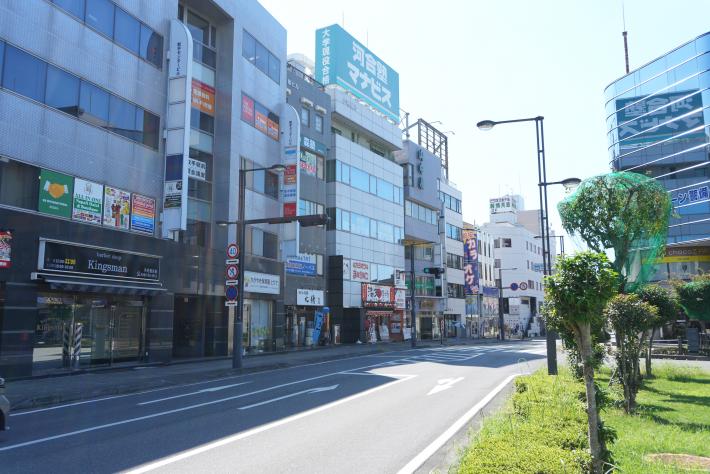 今の取手駅東口前の通りの写真