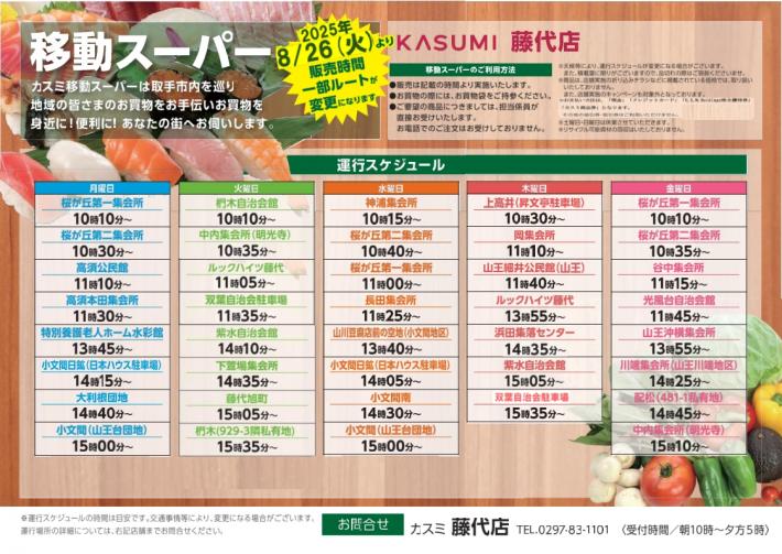移動スーパー(藤代)