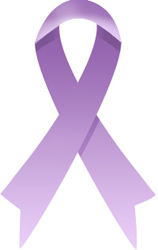 パープルリボン(女性に対する暴力根絶運動のシンボル)