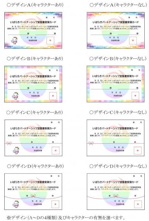 パートナーシップカードデザイン