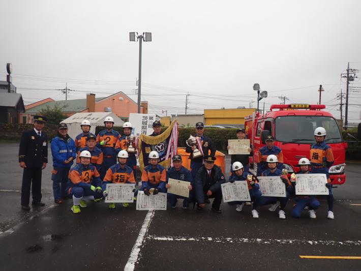 第3分団と第18分団の集合写真