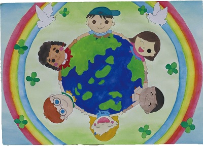 平和なまち絵画コンテスト2025年1-5「景平さくらさん」の作品