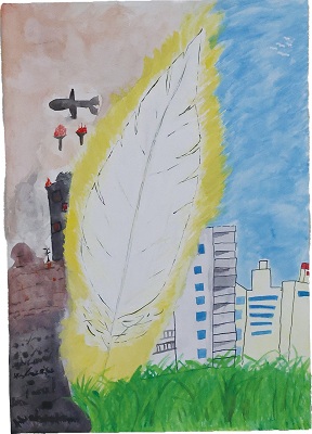 平和なまち絵画コンテスト2025年2-2「下村真以さん」の作品