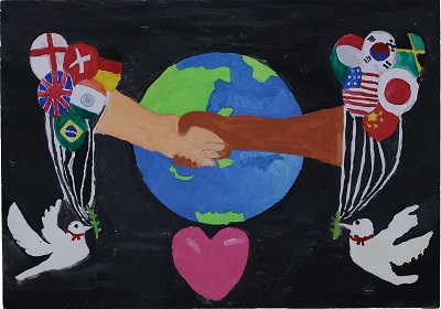 平和なまち絵画コンテスト2025年2-3「柏木健翔さん」の作品