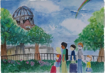 平和なまち絵画コンテスト2025年2-5「岡藤未音里さん」の作品